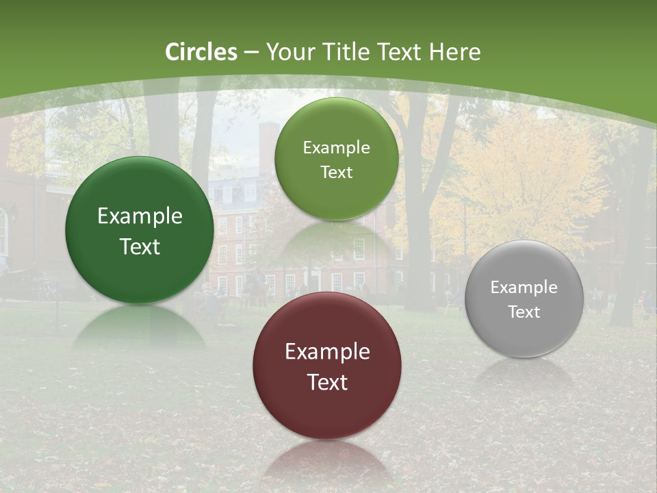 A Group Of People Sitting On Top Of A Lush Green Field PowerPoint Template