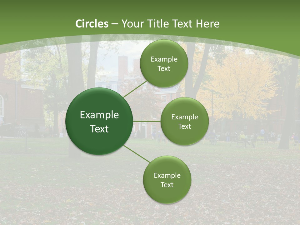 A Group Of People Sitting On Top Of A Lush Green Field PowerPoint Template