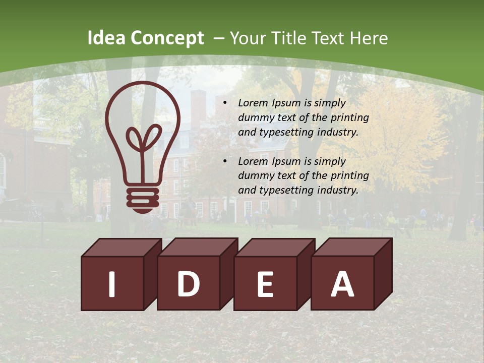 A Group Of People Sitting On Top Of A Lush Green Field PowerPoint Template