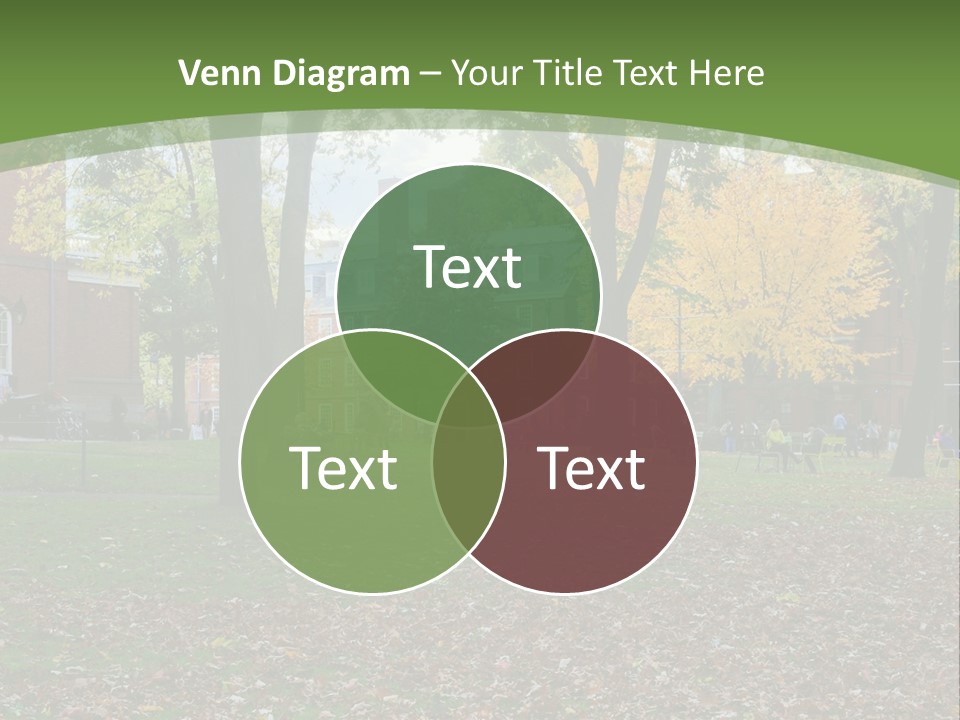 A Group Of People Sitting On Top Of A Lush Green Field PowerPoint Template