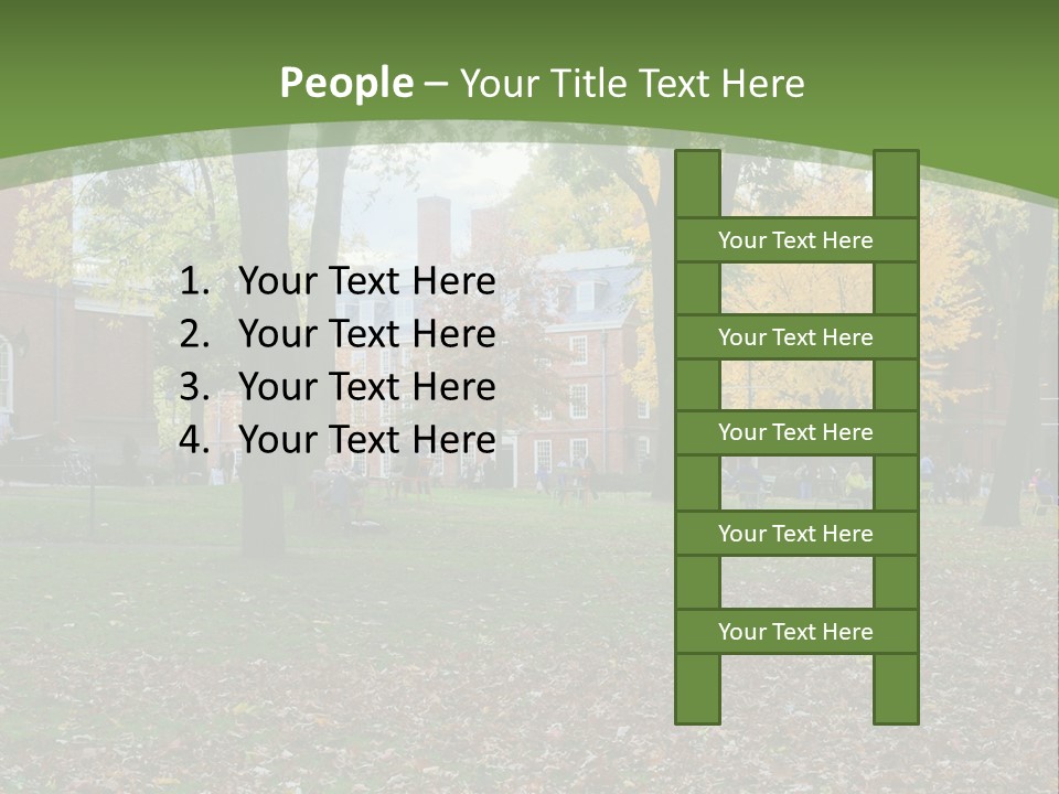 A Group Of People Sitting On Top Of A Lush Green Field PowerPoint Template