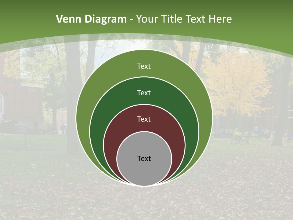 A Group Of People Sitting On Top Of A Lush Green Field PowerPoint Template