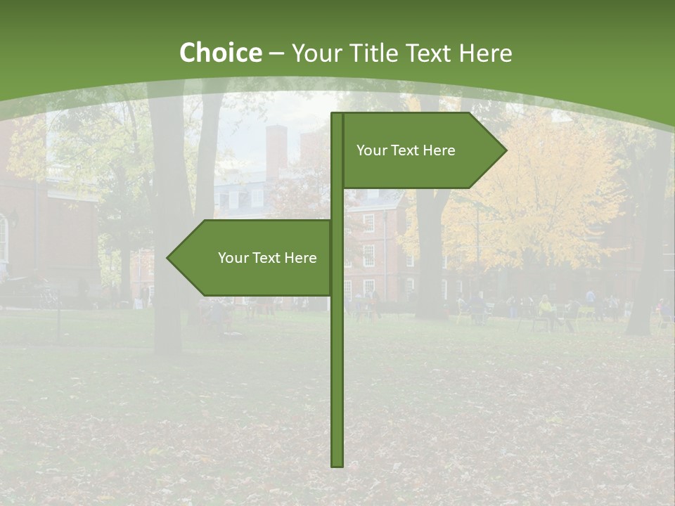 A Group Of People Sitting On Top Of A Lush Green Field PowerPoint Template