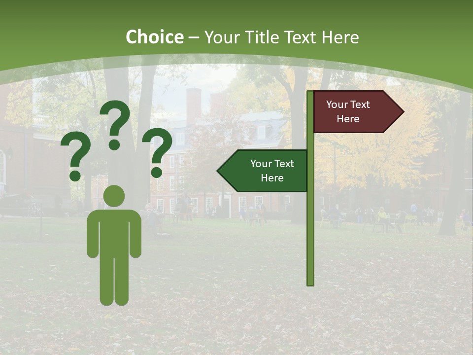 A Group Of People Sitting On Top Of A Lush Green Field PowerPoint Template