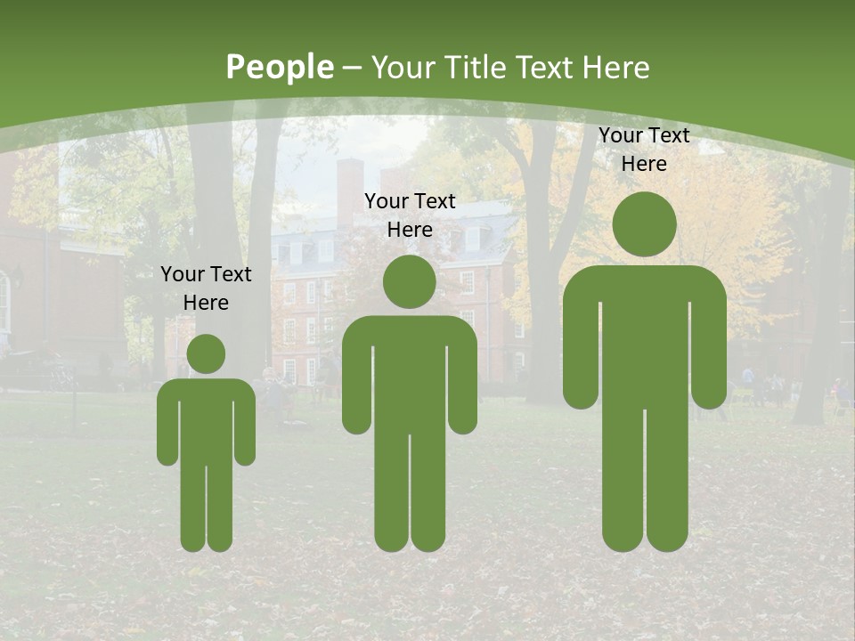 A Group Of People Sitting On Top Of A Lush Green Field PowerPoint Template