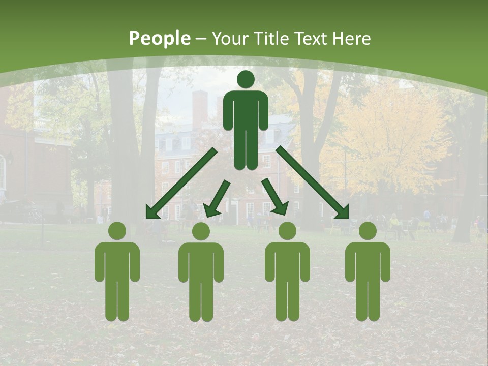 A Group Of People Sitting On Top Of A Lush Green Field PowerPoint Template