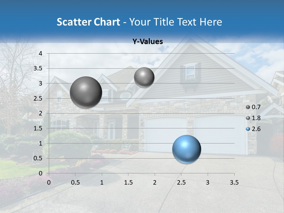 A House With A Blue Sky And Clouds In The Background PowerPoint Template