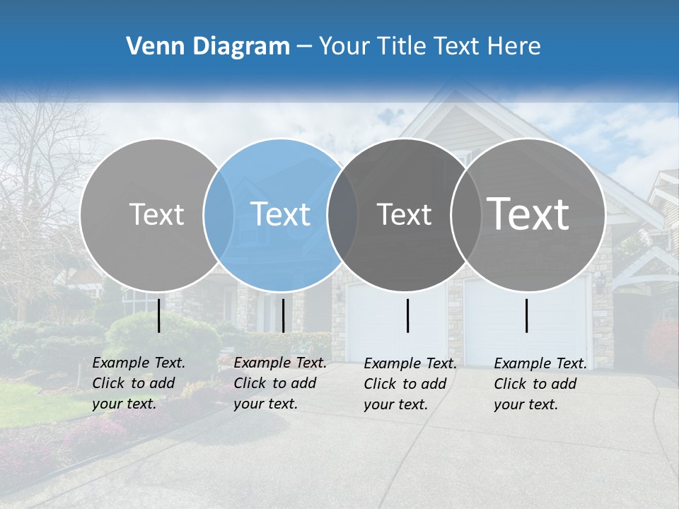 A House With A Blue Sky And Clouds In The Background PowerPoint Template