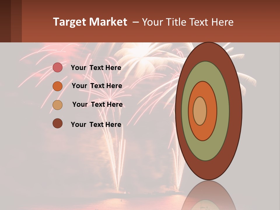 Fireworks Are Lit Up In The Night Sky PowerPoint Template