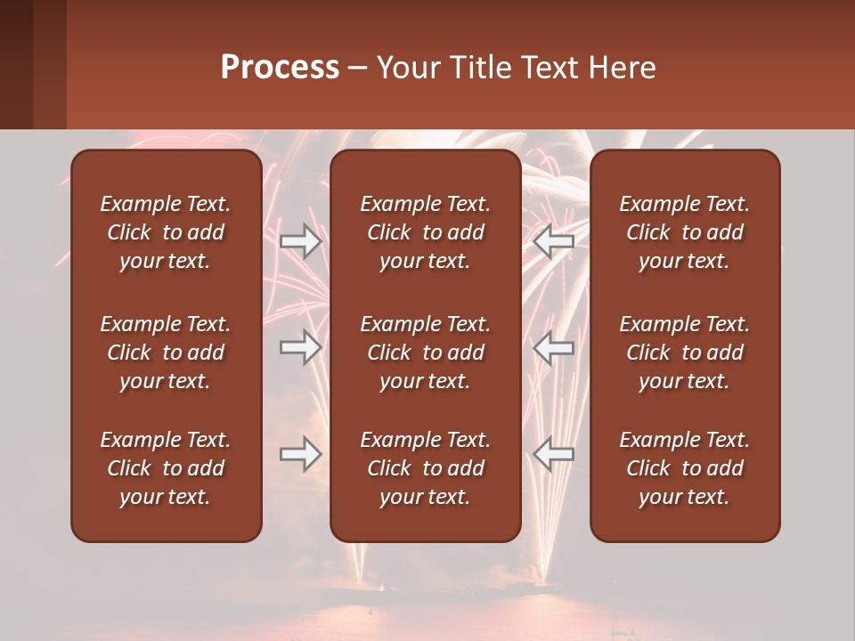 Fireworks Are Lit Up In The Night Sky PowerPoint Template