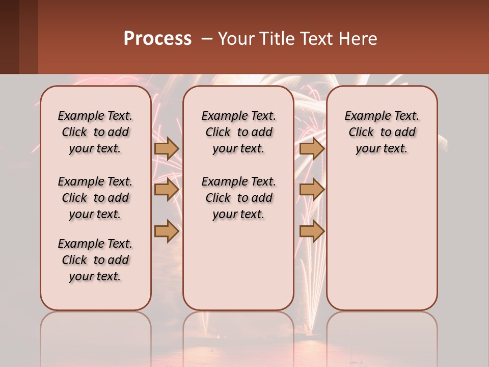 Fireworks Are Lit Up In The Night Sky PowerPoint Template