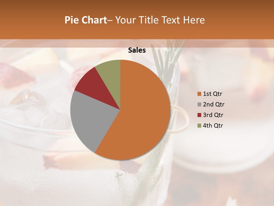 A Table Topped With Glasses Filled With Fruit PowerPoint Template