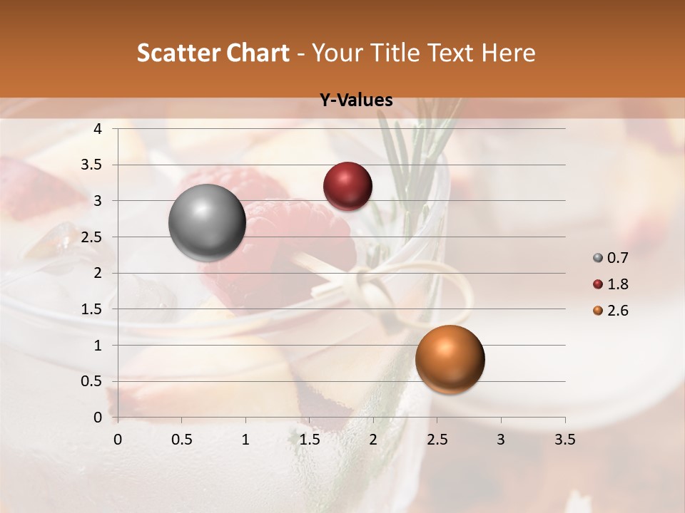 A Table Topped With Glasses Filled With Fruit PowerPoint Template