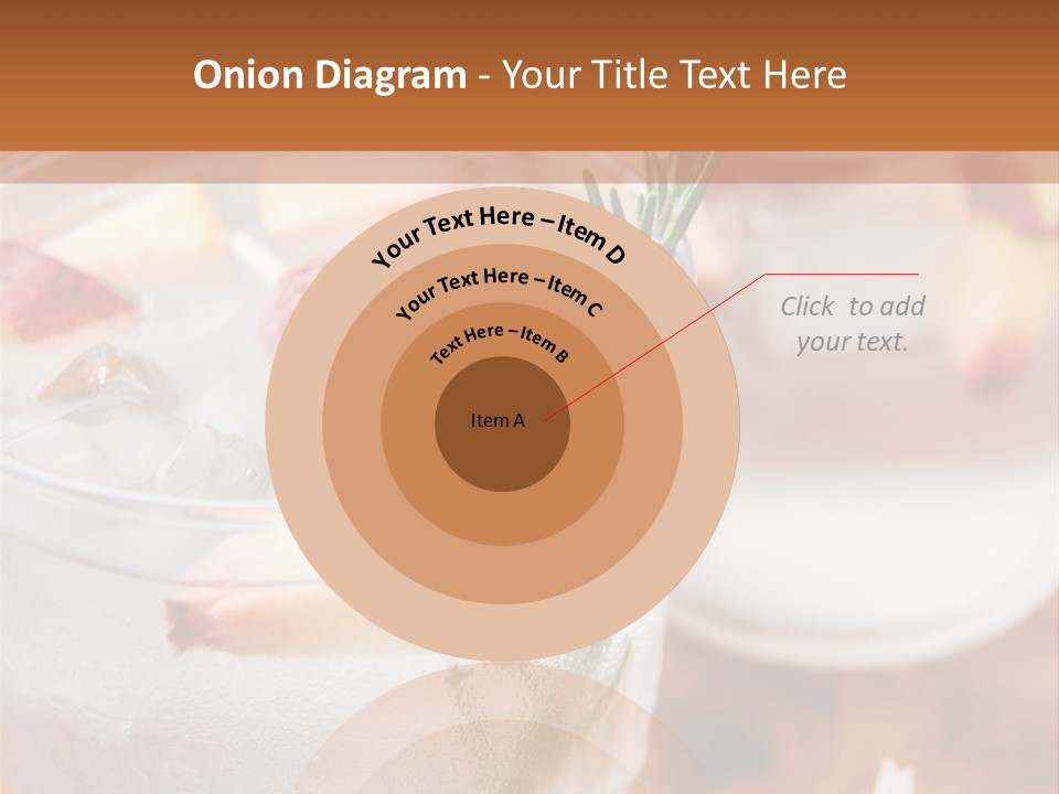 A Table Topped With Glasses Filled With Fruit PowerPoint Template
