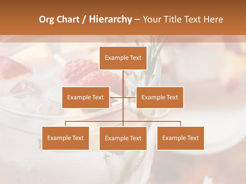 A Table Topped With Glasses Filled With Fruit PowerPoint Template