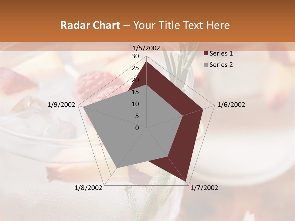 A Table Topped With Glasses Filled With Fruit PowerPoint Template