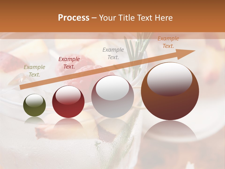 A Table Topped With Glasses Filled With Fruit PowerPoint Template