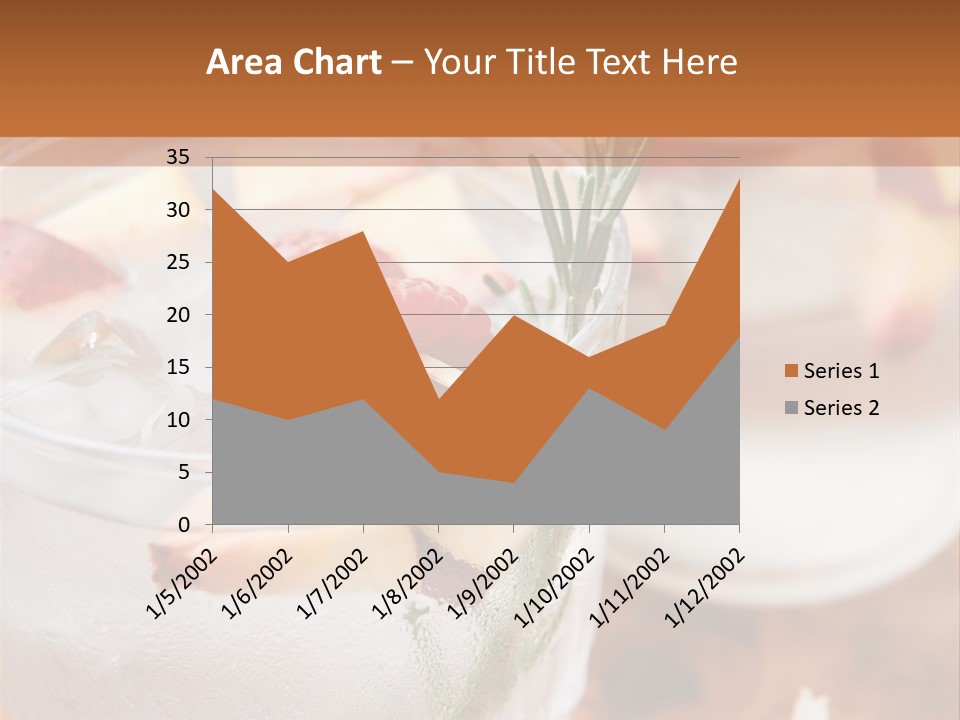 A Table Topped With Glasses Filled With Fruit PowerPoint Template