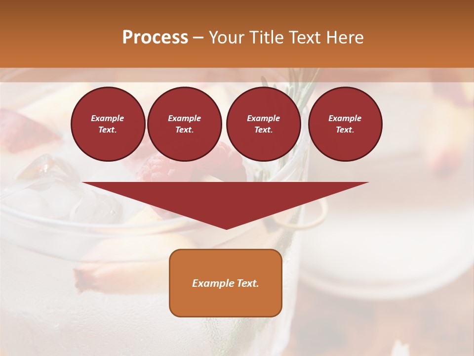 A Table Topped With Glasses Filled With Fruit PowerPoint Template
