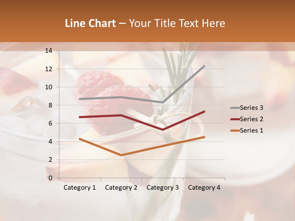 A Table Topped With Glasses Filled With Fruit PowerPoint Template