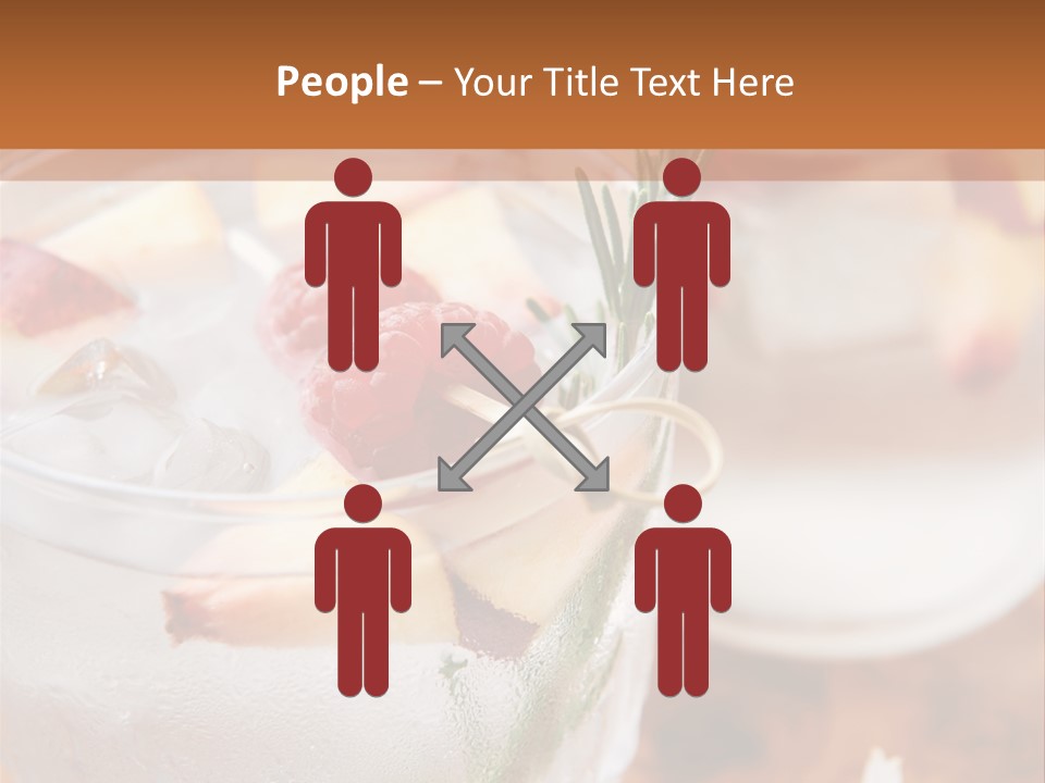 A Table Topped With Glasses Filled With Fruit PowerPoint Template