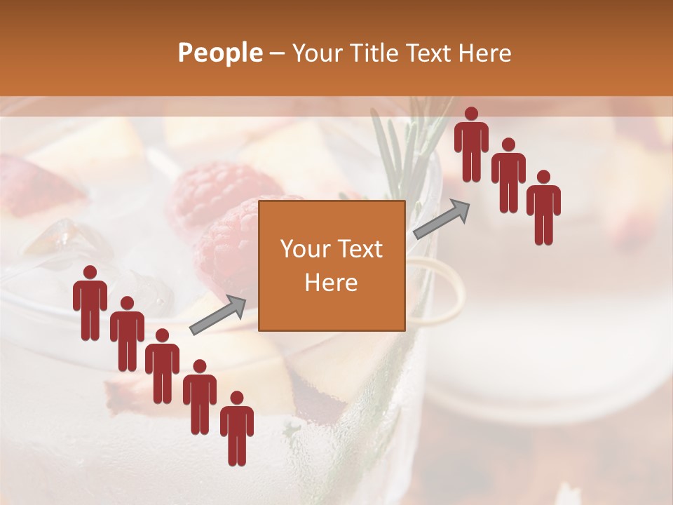 A Table Topped With Glasses Filled With Fruit PowerPoint Template