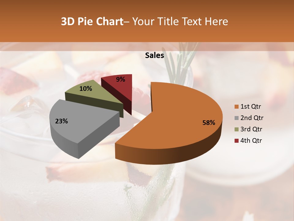 A Table Topped With Glasses Filled With Fruit PowerPoint Template