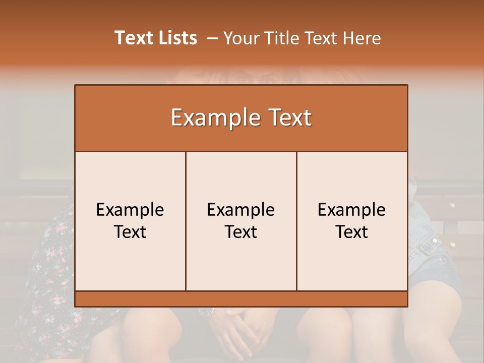 A Group Of Three People Sitting On A Bench PowerPoint Template