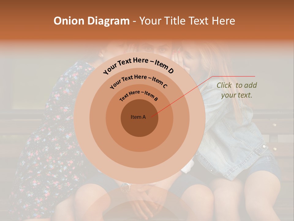 A Group Of Three People Sitting On A Bench PowerPoint Template