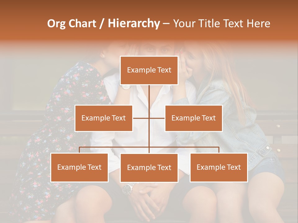A Group Of Three People Sitting On A Bench PowerPoint Template