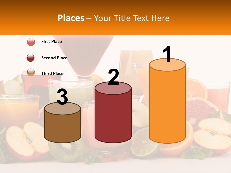 A Table Topped With Lots Of Different Types Of Juice PowerPoint Template