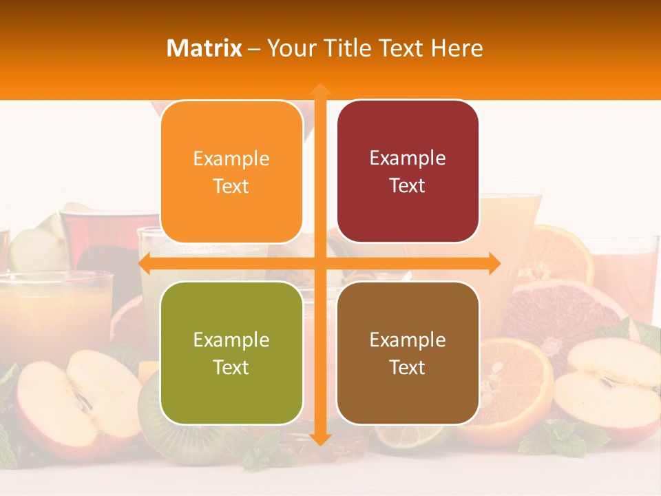 A Table Topped With Lots Of Different Types Of Juice PowerPoint Template