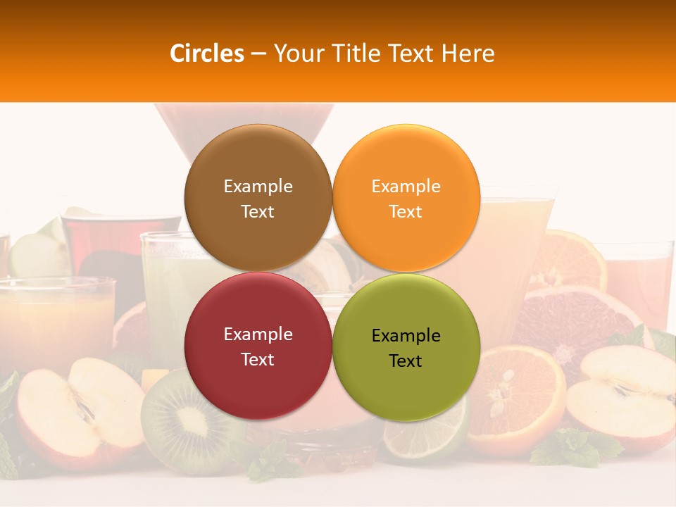 A Table Topped With Lots Of Different Types Of Juice PowerPoint Template