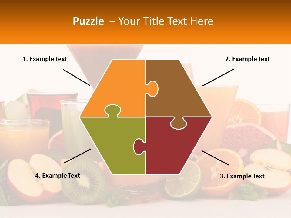 A Table Topped With Lots Of Different Types Of Juice PowerPoint Template