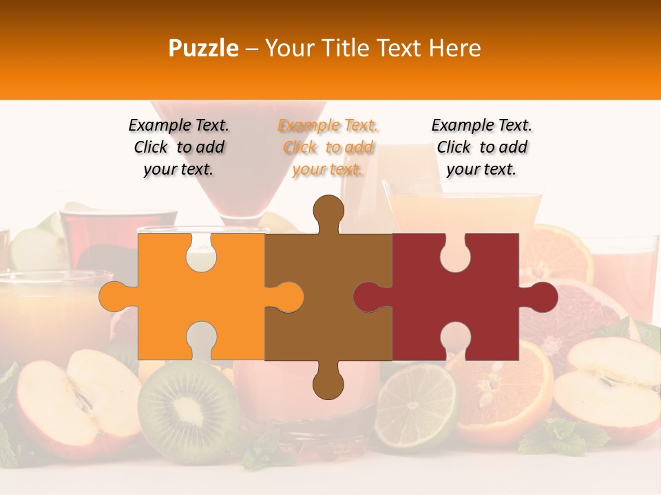 A Table Topped With Lots Of Different Types Of Juice PowerPoint Template