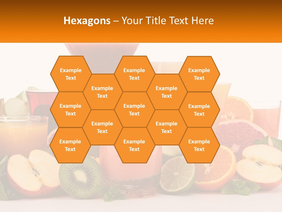 A Table Topped With Lots Of Different Types Of Juice PowerPoint Template