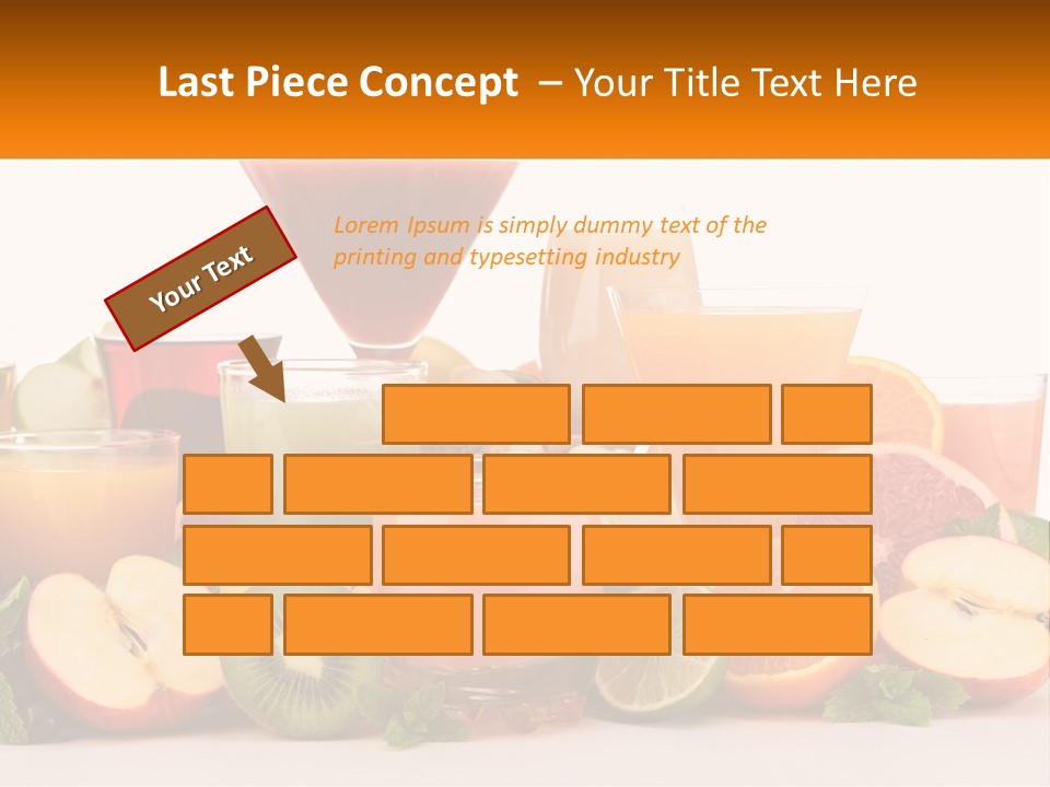 A Table Topped With Lots Of Different Types Of Juice PowerPoint Template
