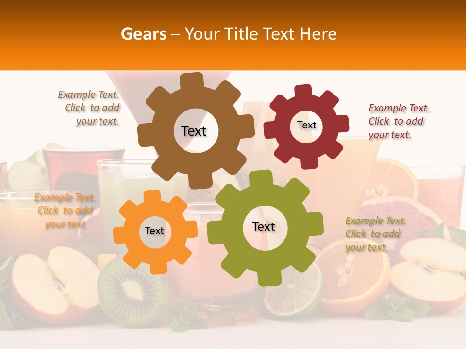 A Table Topped With Lots Of Different Types Of Juice PowerPoint Template