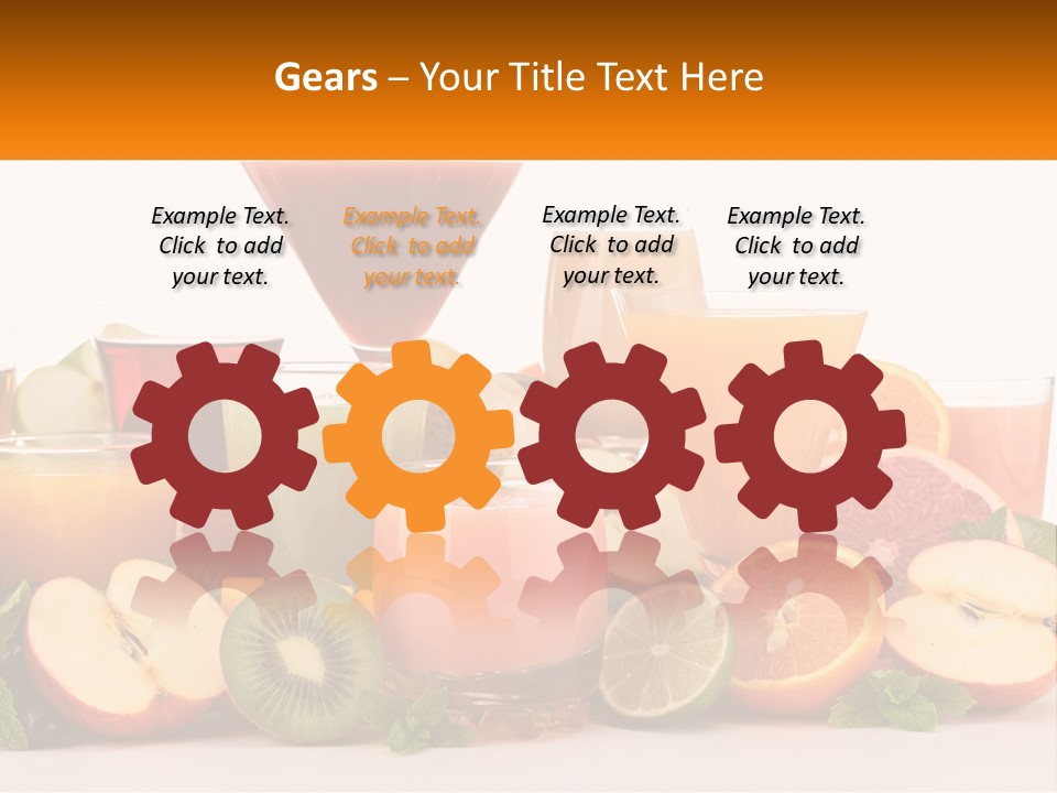 A Table Topped With Lots Of Different Types Of Juice PowerPoint Template