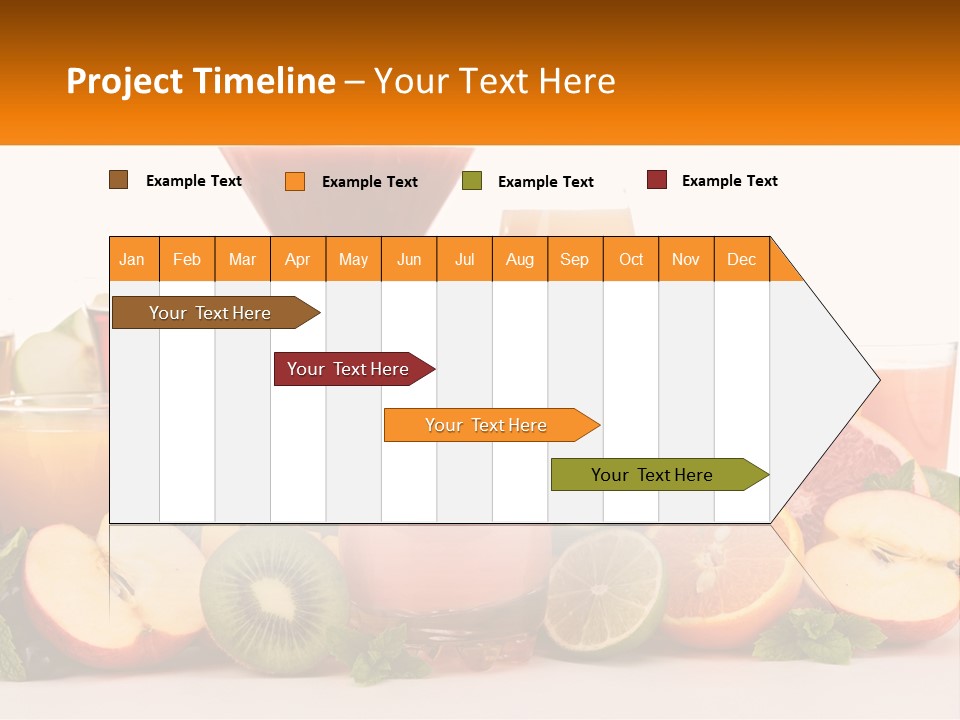 A Table Topped With Lots Of Different Types Of Juice PowerPoint Template