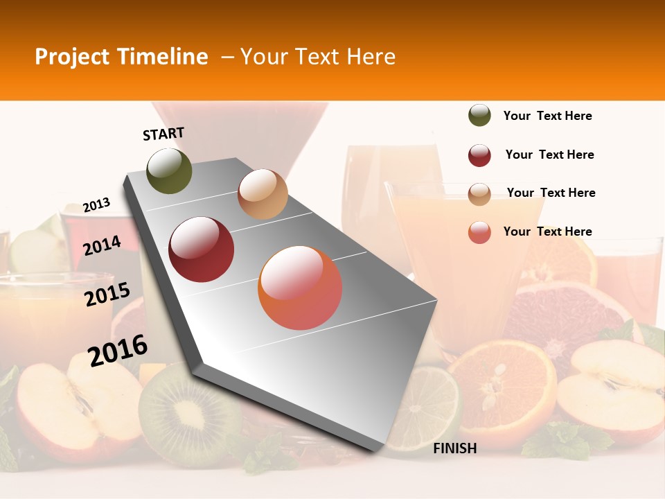 A Table Topped With Lots Of Different Types Of Juice PowerPoint Template