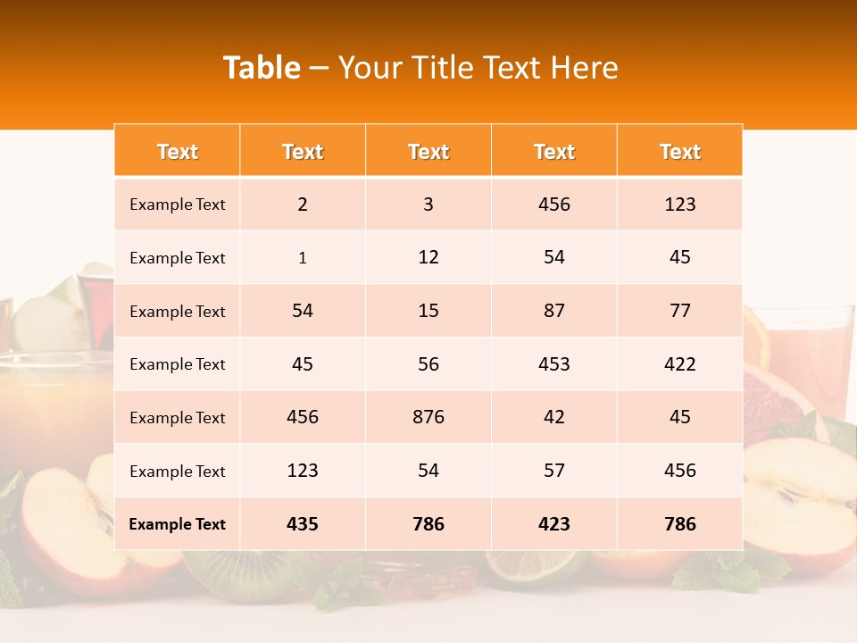 A Table Topped With Lots Of Different Types Of Juice PowerPoint Template