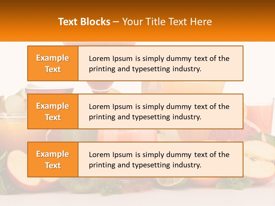 A Table Topped With Lots Of Different Types Of Juice PowerPoint Template