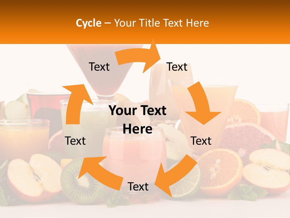 A Table Topped With Lots Of Different Types Of Juice PowerPoint Template