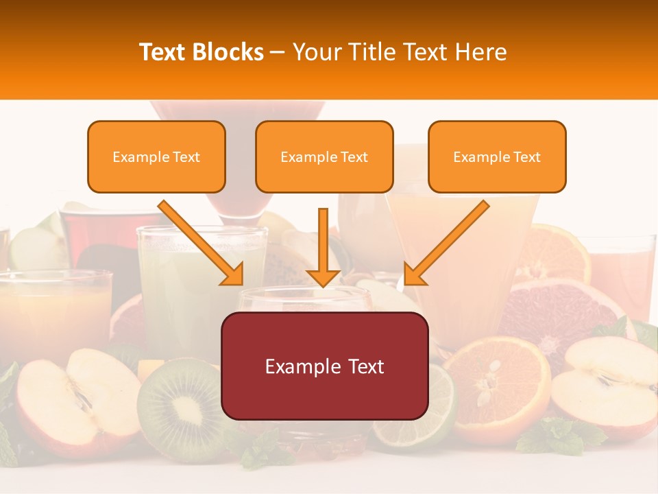 A Table Topped With Lots Of Different Types Of Juice PowerPoint Template