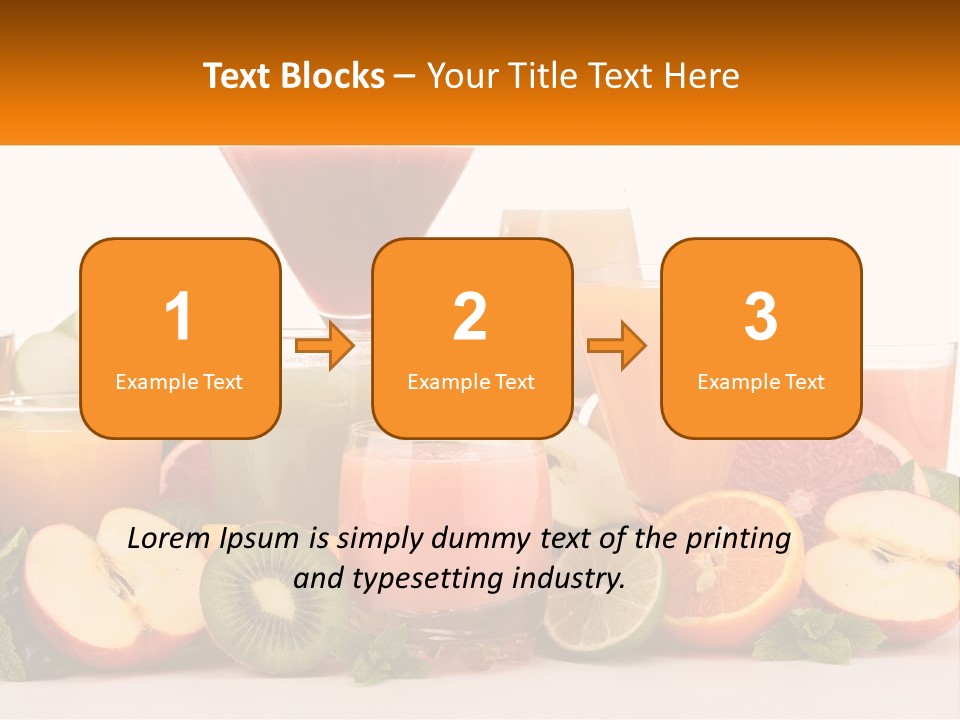 A Table Topped With Lots Of Different Types Of Juice PowerPoint Template