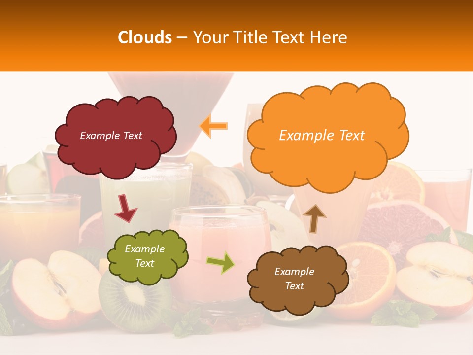 A Table Topped With Lots Of Different Types Of Juice PowerPoint Template