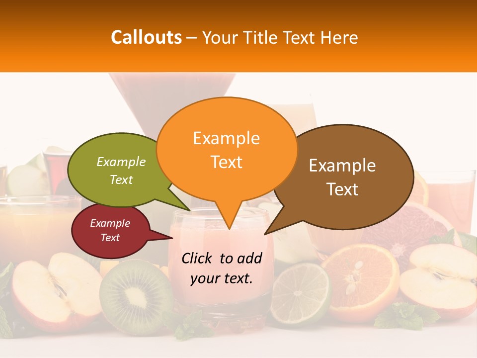 A Table Topped With Lots Of Different Types Of Juice PowerPoint Template