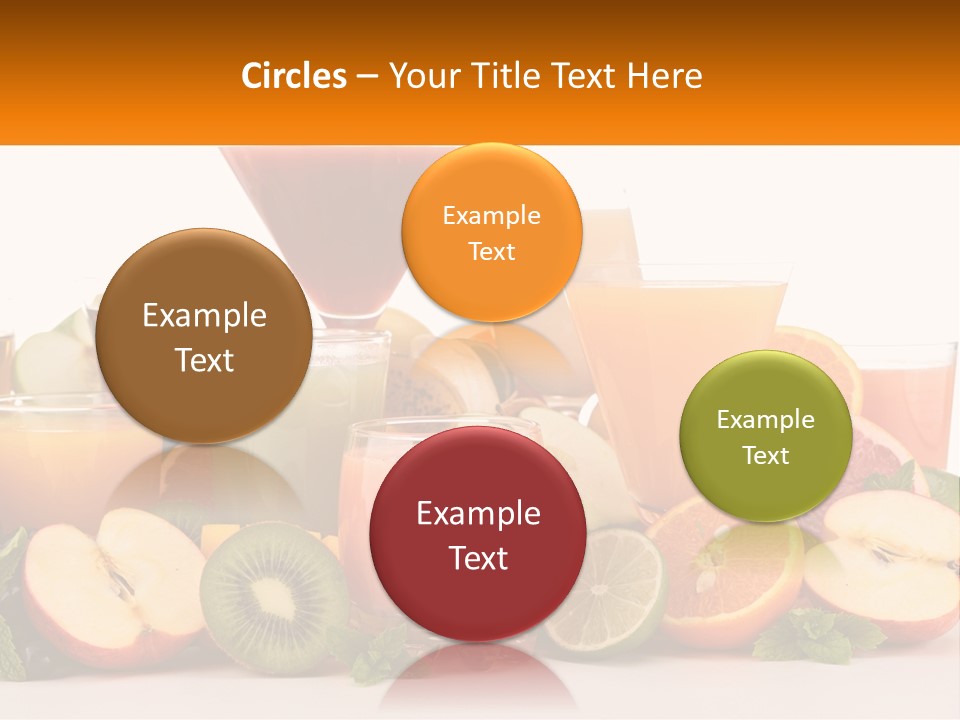 A Table Topped With Lots Of Different Types Of Juice PowerPoint Template