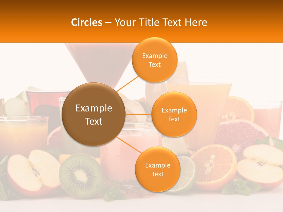 A Table Topped With Lots Of Different Types Of Juice PowerPoint Template